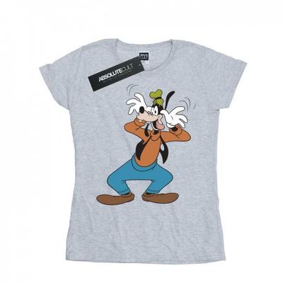 Женская/женская хлопковая футболка Goofy Crazy