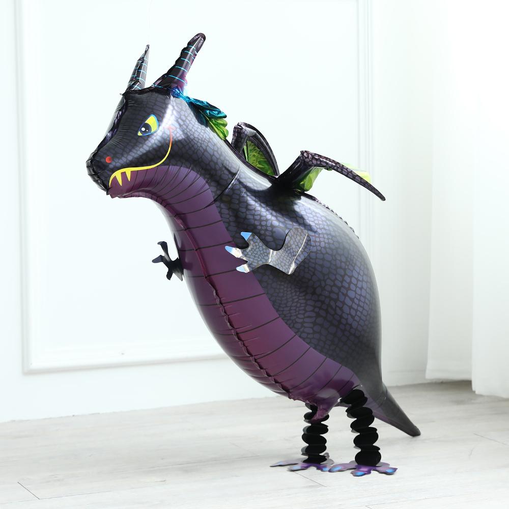 Большие 4D ходячие воздушные шары с динозаврами, динозавры Юрского периода, товары для вечеринок, детские украшения на день рождения, джунгли, дракон, фольга, Globos
