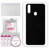 apgo Protective Skin Sticker for the Back Compatible with ZTE Blade 10 Prime, Wrap Film, Foil, Vinyl - Pattern Matte Black
