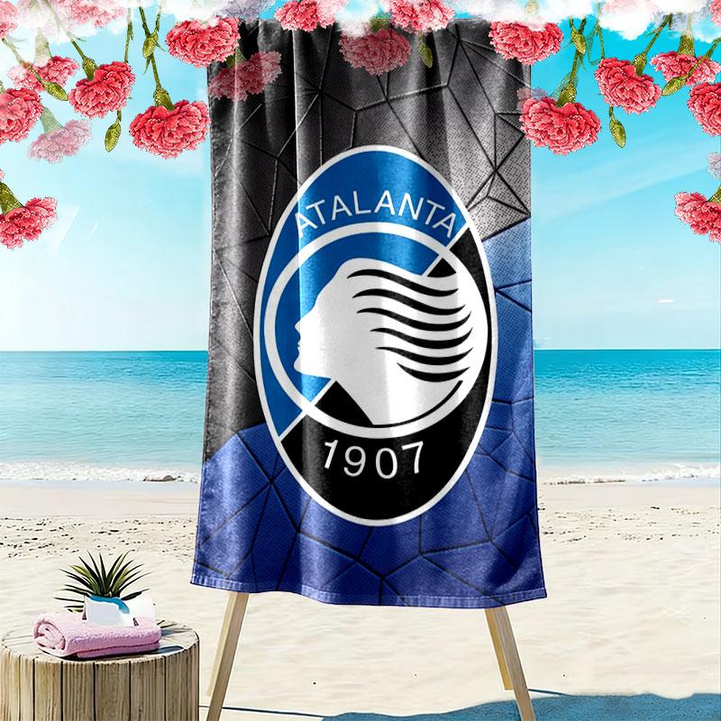 Atalanta Football Pride Print Beach Towel, Large Soft Quick Dry Towel for Beach Camping Swimming