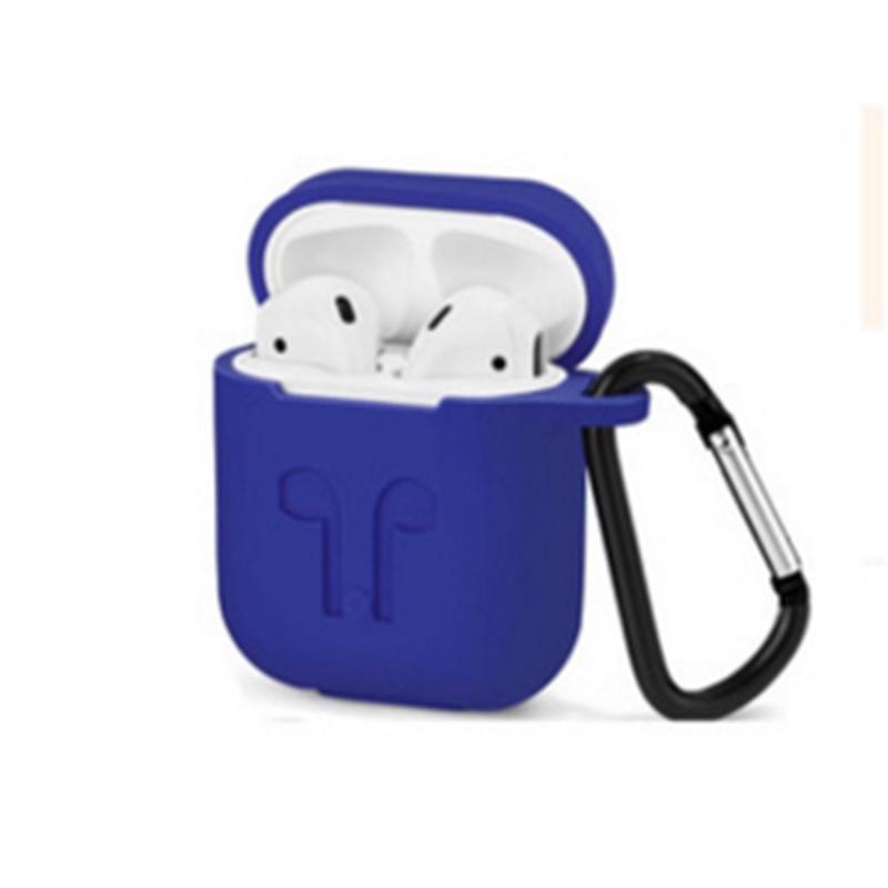 Противоударный чехол-накладка для Apple Airpods с ремешком против потери и совместимостью с зарядкой