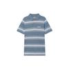 Striped Pullover Polo Shirt Men Tops Navy-Blue A65PN-DK1
