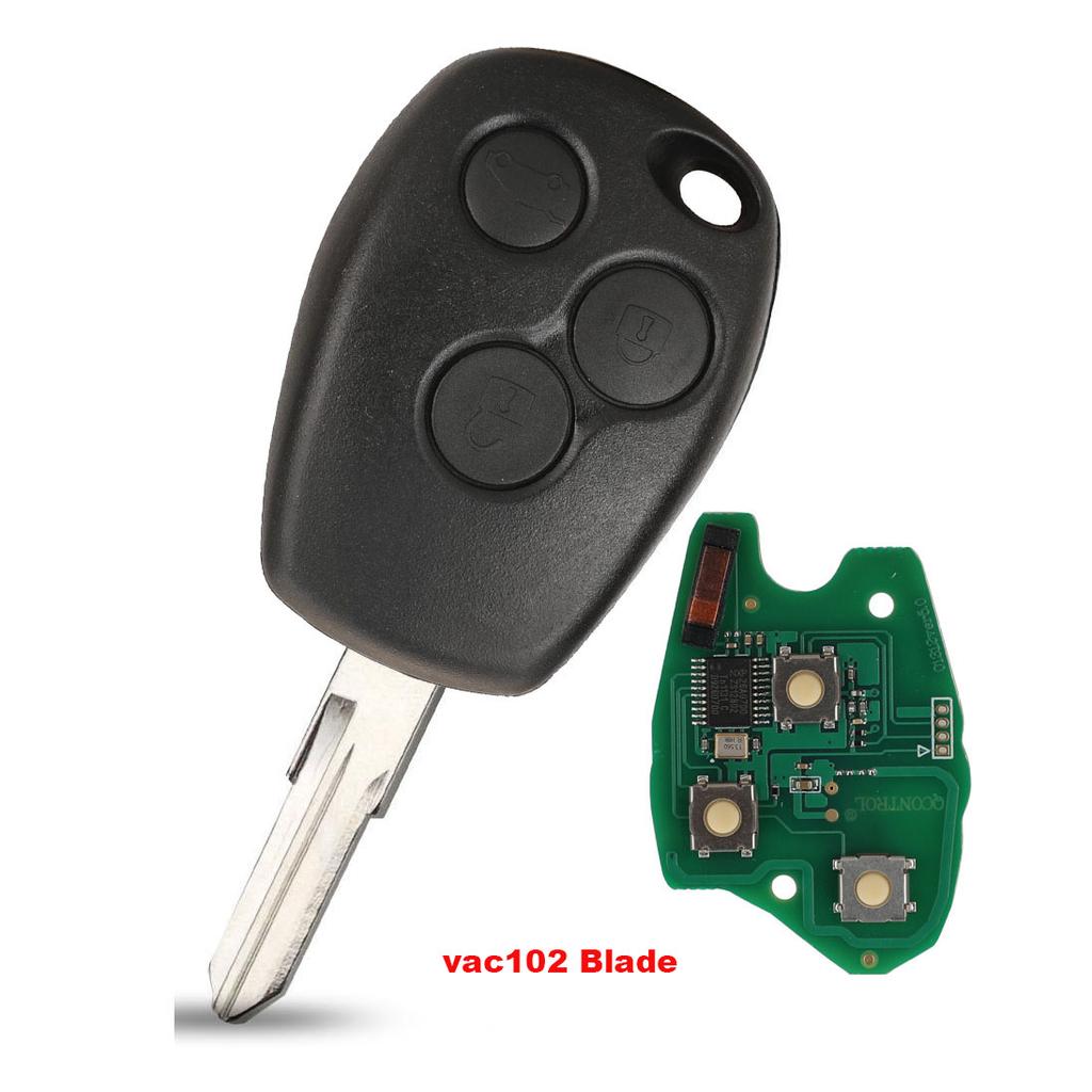 Jingyuqin Remote Key PCF7946/pcf7947/4A Chip 434MHz For Renault Trafic Vivaro Primastar Movano Replacement Control Fob Keyless