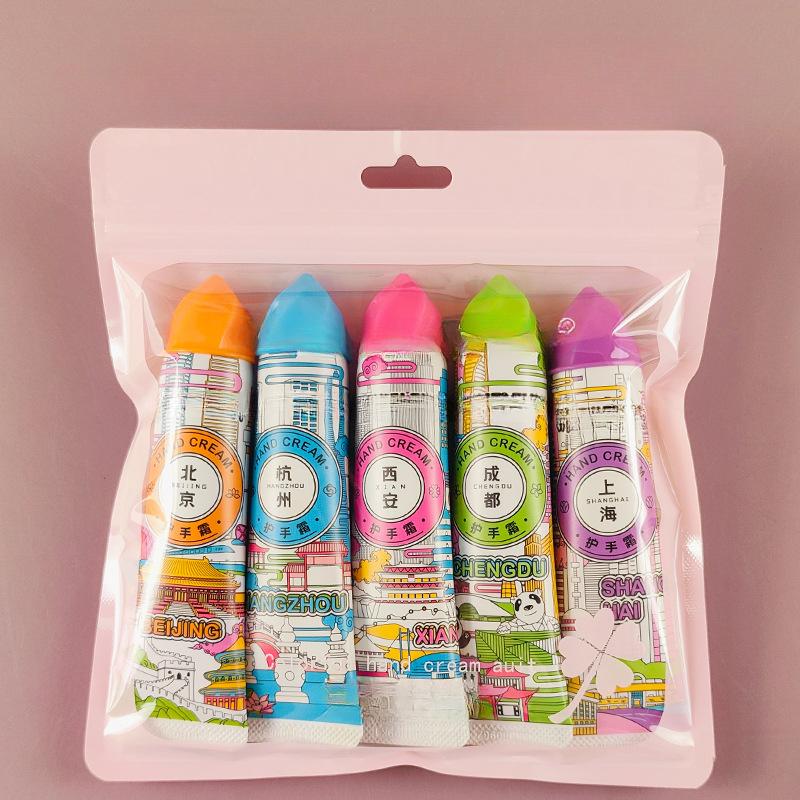 5 шт./кор. Рождественский подарок, мороженое, крем для рук, набор, 30 г, фруктовый аромат, увлажняющий, увлажняющий