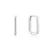 [Ina Kyung Lee's Worn] Large Oval 925 Silver Hoop Ring Earrings E059-08H