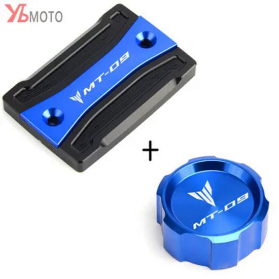 Для Yamaha MT-09 MT 09 mt09 FZ09 2014- (не для ) Мотоциклетные детали Передняя и задняя крышка бачка тормозной жидкости Крышка резервуара