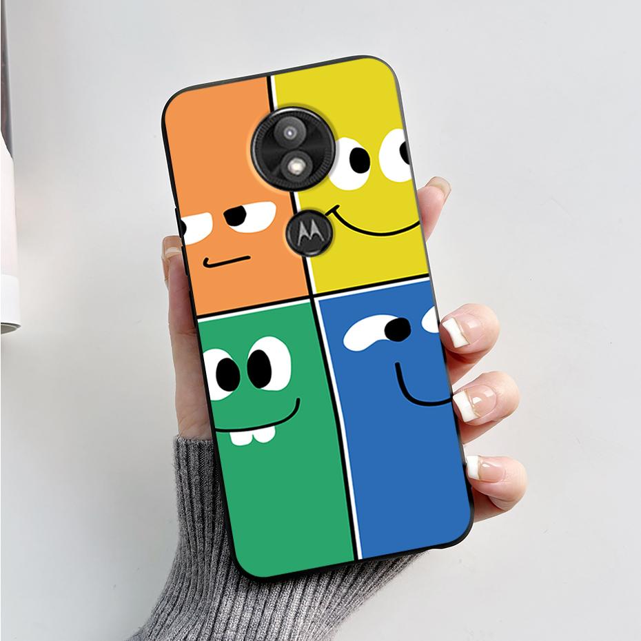 Чехол-бампер For Motorola Moto G7 Play Изысканный чехол Мягкий силиконовый корпус For Motorola Moto G7 Power Милый мультяшный черный чехол