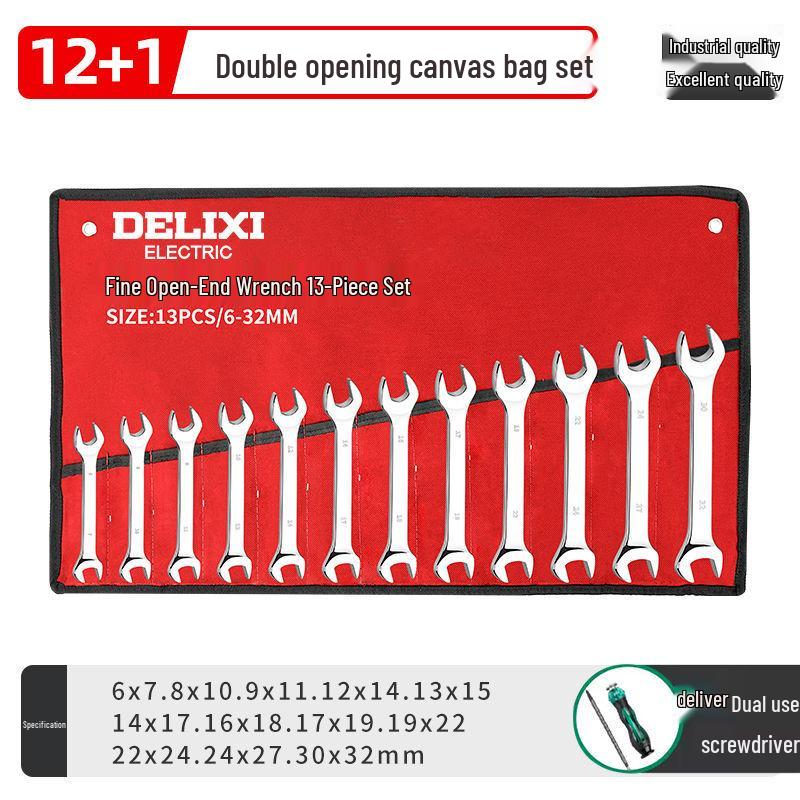 Набор регулируемых трещоточных и рожковых ключей