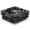 Black 47mm Height Low Profile CPU Cooler for and Small Form Factor Air Cooler with 4 Direct Contact Heat 92x92x15mm Slim Compatible with Intel and AMD
