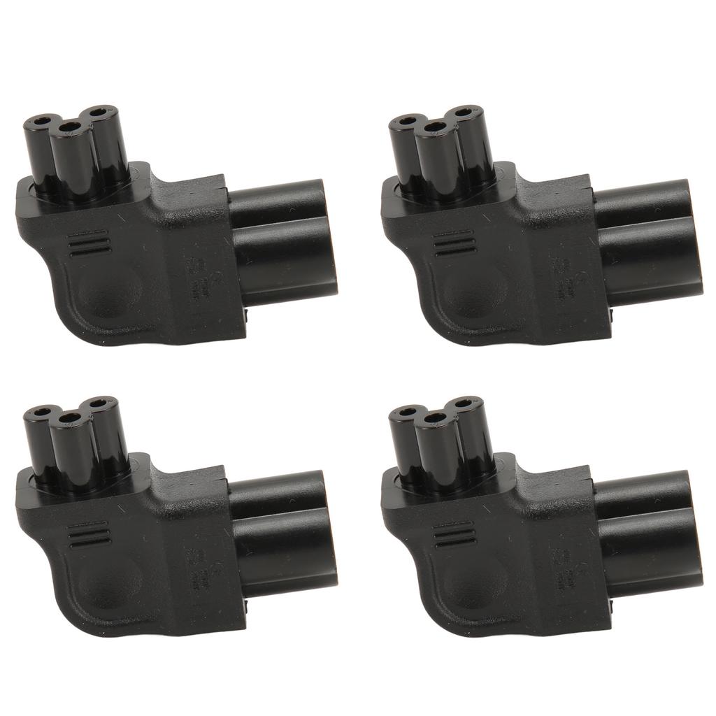 4 шт. IEC320 C6 - IEC320 C5 адаптер питания правый угол 90 градусов левый поворот IEC320 C6 папа - C5