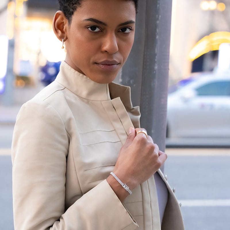 BE/GINS LA LIGNE WIDE COILING BRACELET