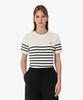 LACOSTE Women'S Striped Short Sleeve Sweater Af415E-56G 70V