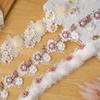 Мода Бисероплетение Аппликация Тканевый декор Тканевые аксессуары Швейный материал DIY Ремесло Кружевная лента