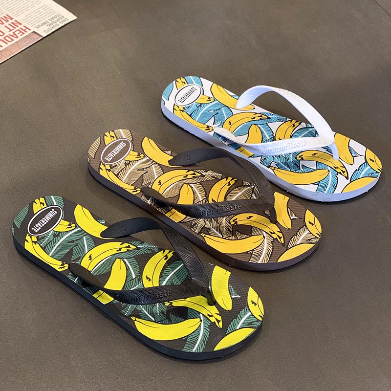 Men's Casual Flip Flops Summer New Anti-Slip Waterproof Beach Sandals Indoor Outdoor Fashion Style One Size