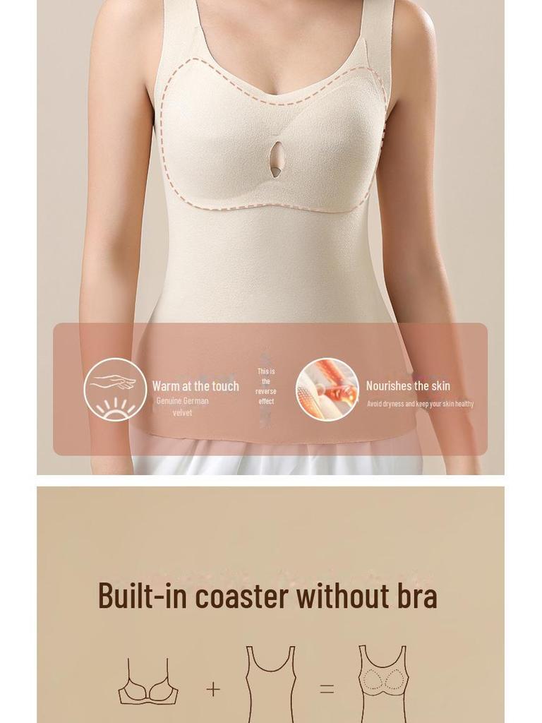 Женский терможилет из флиса со встроенным бюстгальтером