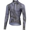 LiNing Comfortable Casual Simple Zipper Letter Warm Slim Fit Long Sleeve Cycling Jersey Men Jersey Tie-Dye-Purple LCUY139-2