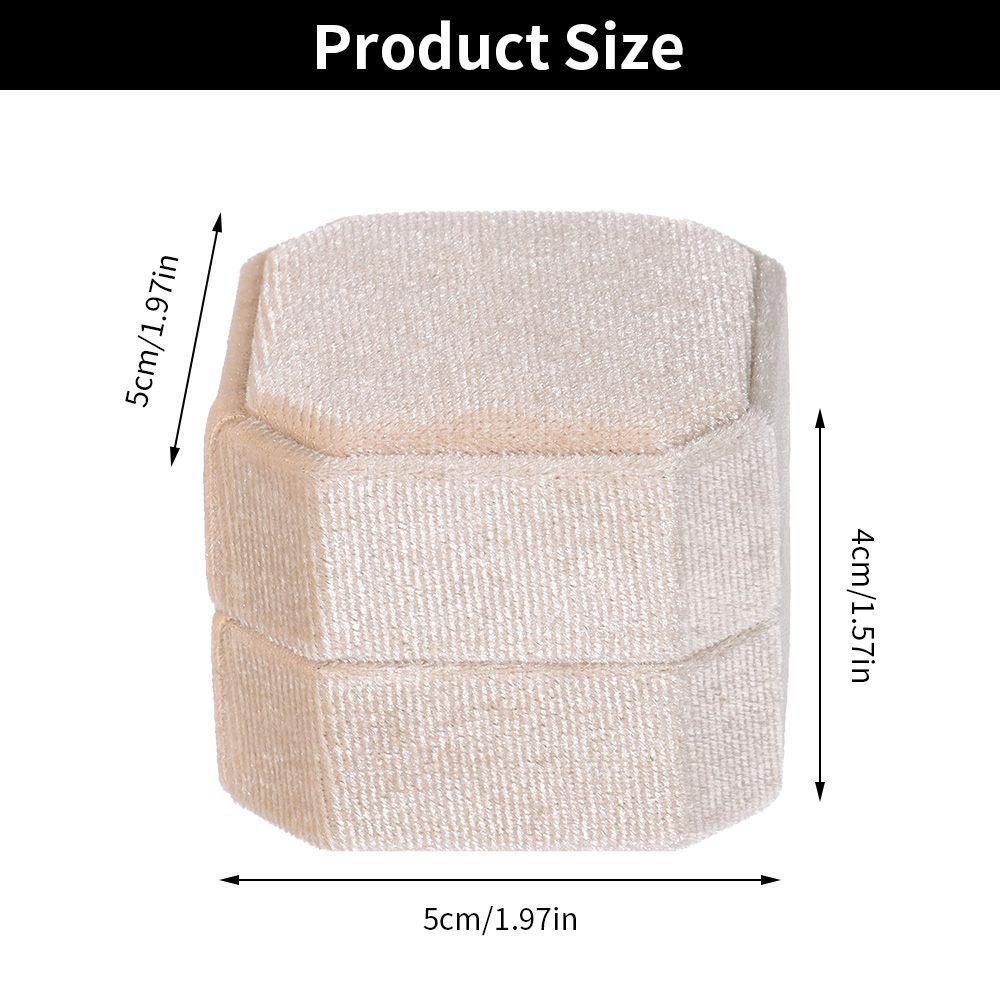 Квадратная изысканная бархатная шкатулка для колец, двойная шкатулка для хранения колец со съемной крышкой