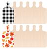 10Pcs Unfinished Wood Durable Wood Cutting Board Ornaments Smooth DIY Crafts for Holidays Decoration