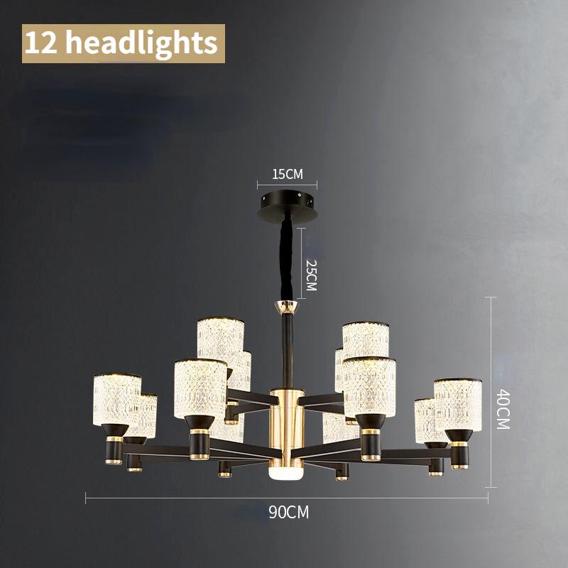 Скандинавский современный минималистичный светильник для гостиной, столовой, светильник для спальни, европейское роскошное атмосферное освещение, домашнее освещение