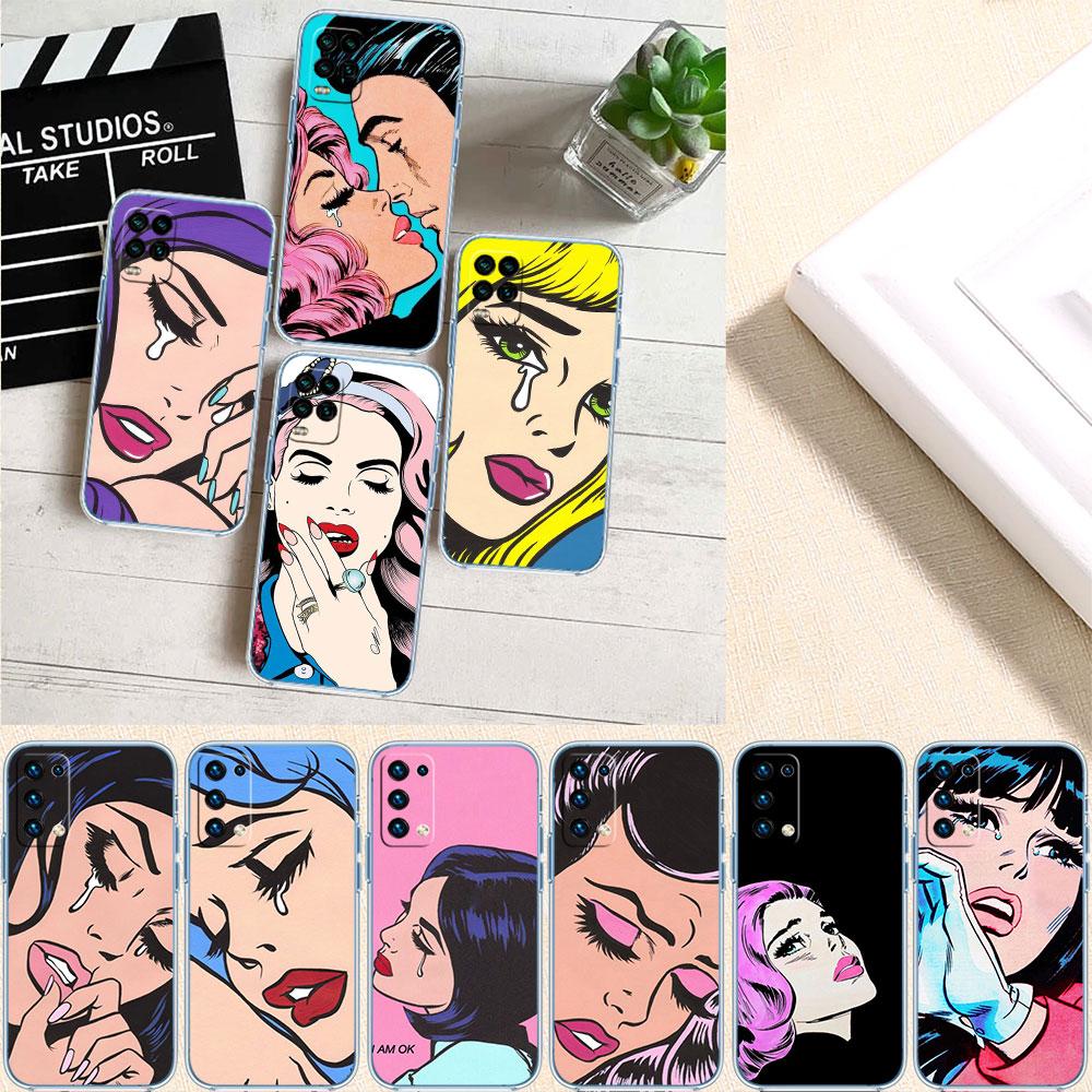 PP21 Плачущая Комическая Девушка Грустный Чехол для Motorola G10 G20 G30 G31 G32 G34 G35 G41 G42 G50 G51 G52 G55 G60 G60S G62 G71 G72 G75