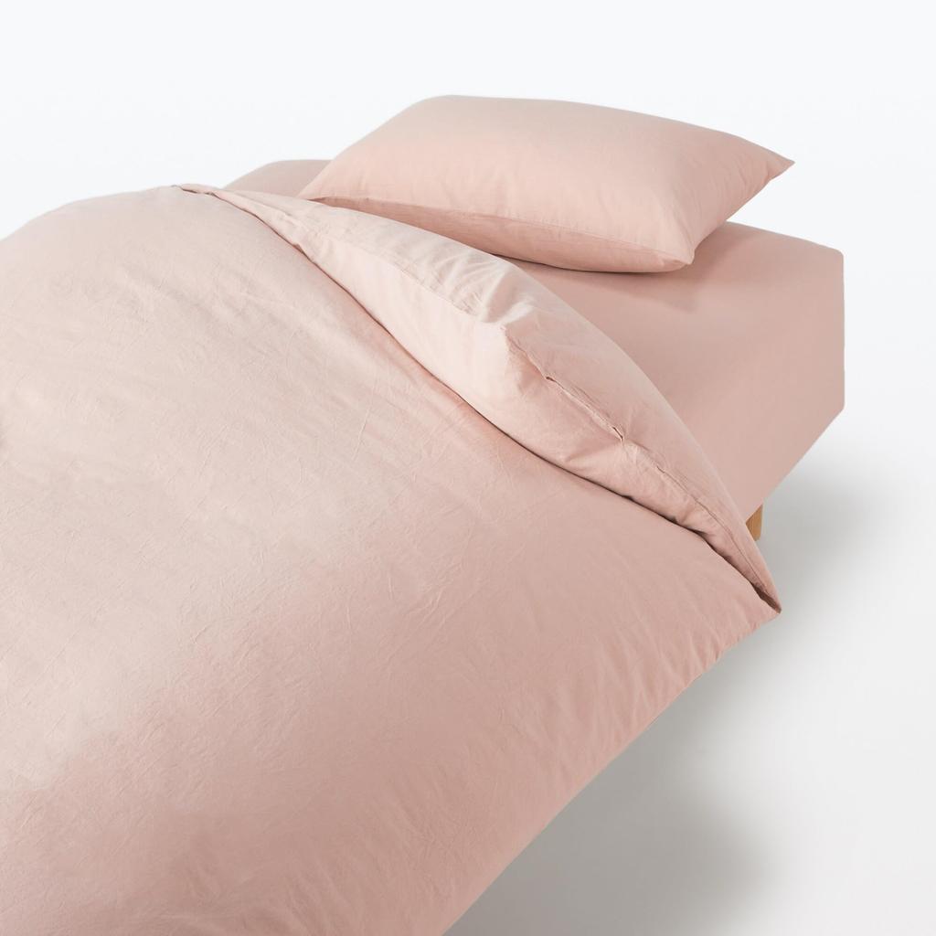 MUJI Постиранный пододеяльник, SD, Розовый, 84095719