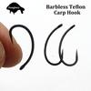 20PCS Carp Hook Barbless Coated Carp Fishing Hook for Carp Rig Hair Chod Zig Rig High Carbon Fishhook Tackle Accessories