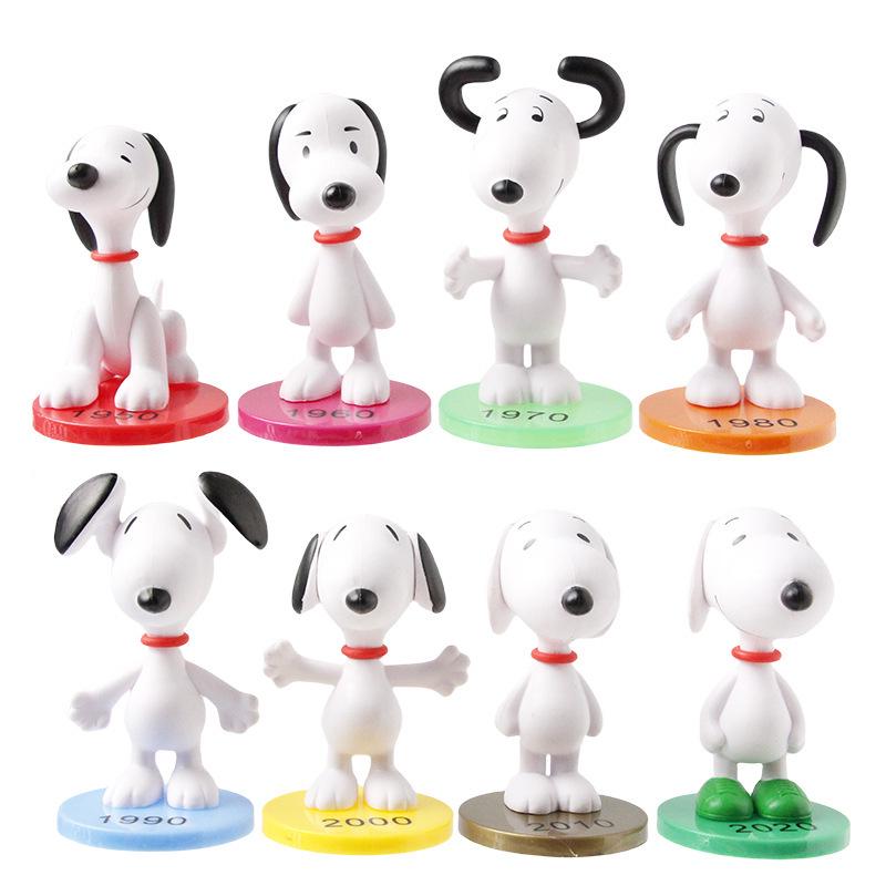 Cross-Border Trendy Snoopy Mini Figured Decor: PVC Cute Desktop Ornaments