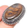Mud Crack Fossil Handmade 925 Sterling Silver Jewelry Ring Size 8 F3o12
