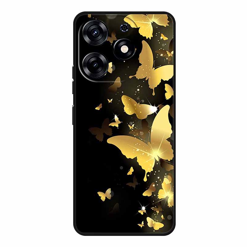 Милые Животные Мягкий Силиконовый TPU Чехол для Телефона Tecno Spark 20 Pro - Легкий и Ударопоглощающий Защитный Задний Чехол