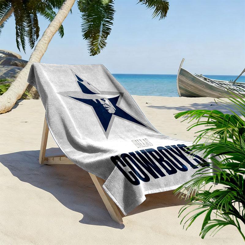 Dallas Cowboys Print Beach Towel, Large Soft Quick Dry Towel for Beach Camping Swimming