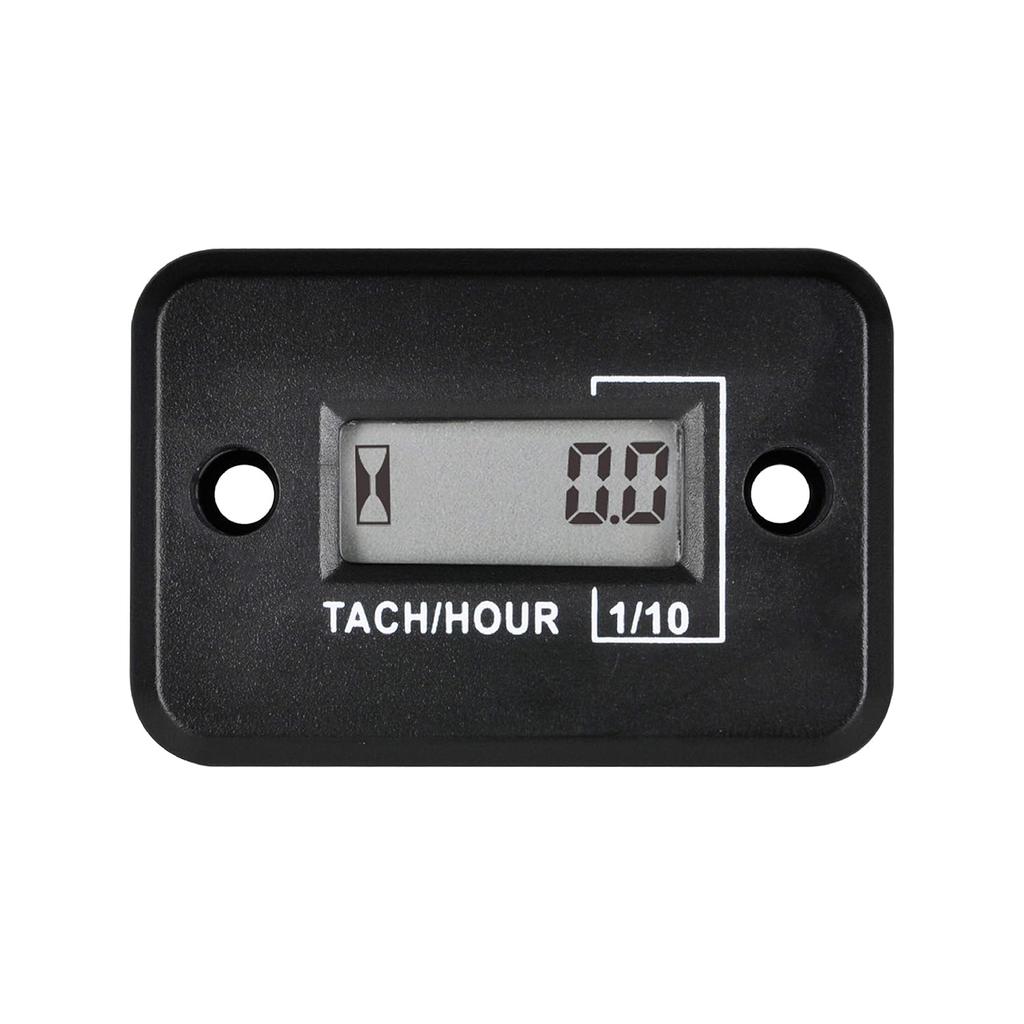 Yooreal Digital Hour Meter Tachometer RPM Gauge, Waterproof IP68 Design for Lawn Mower Car Engine Tractor Chainsaw Outboard Motor Garden Generator