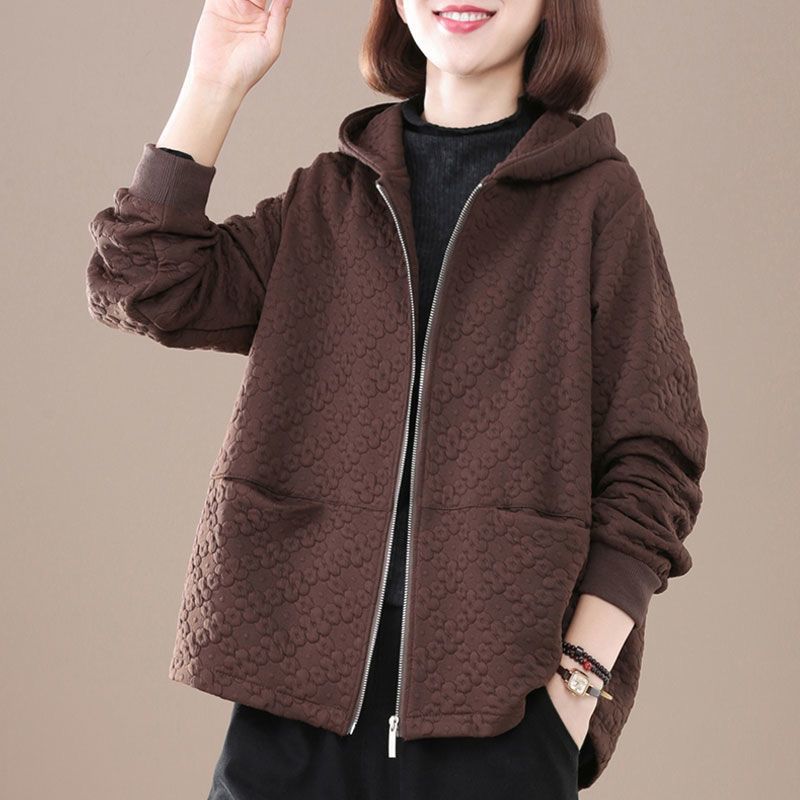 Повседневная новая куртка, модная свободная куртка с капюшоном больших размеров для весны и осени