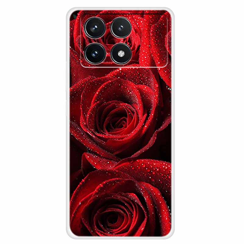 Clear Cover For Xiaomi Poco F6 Pro Case 2024 Paint Soft Silicone TPU Back Cases For Xiaomi Poco F6 Pro 5G Phone Cover Capa Coque