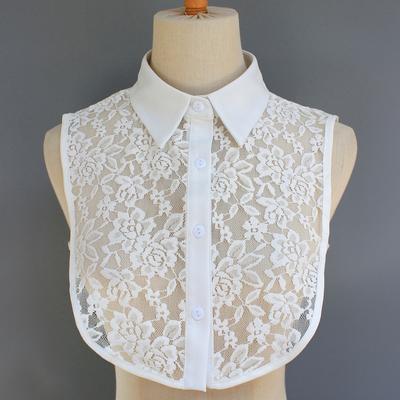1 Delicate Sheer Lace False Collar – Elegant, Floral & Sexy, Perfect for Layering with Tees, Knits, Dresses or Blazers Year-roun