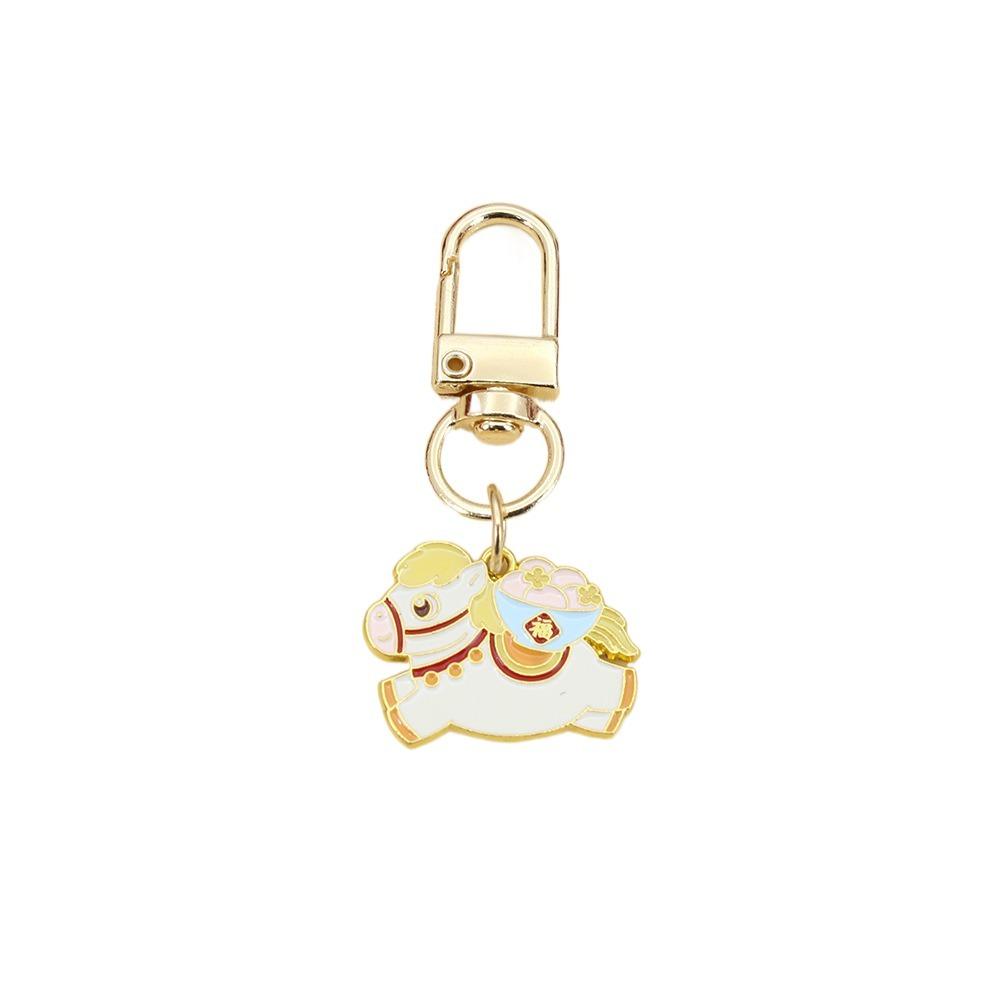 Cartoon Style Zodiac Pony Pendant Bag Hanging Charms Year Horse Lucky Mascot  Accessory
