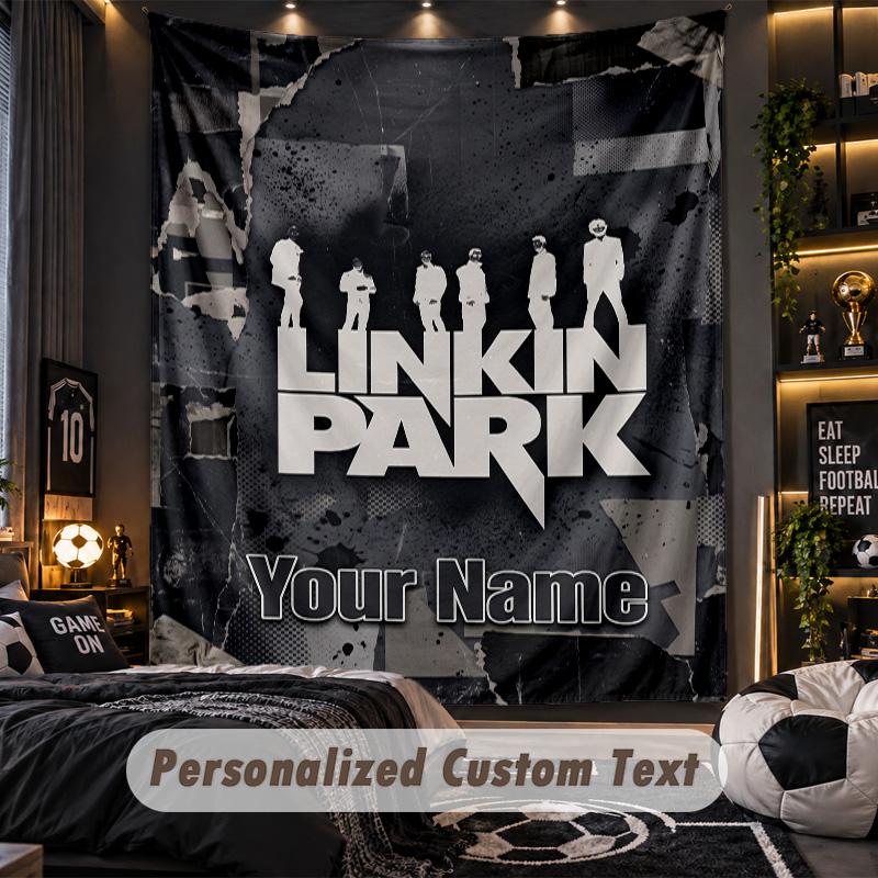 TapestryLinkin Park Custom Name Text Personalized Wall Hanging Tapestry Home Wall Decor