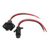 Вилка и розетка для троллингового мотора DC12V с 2 проводами, утопленный монтаж, Plug and Play для морских лодок, каяков