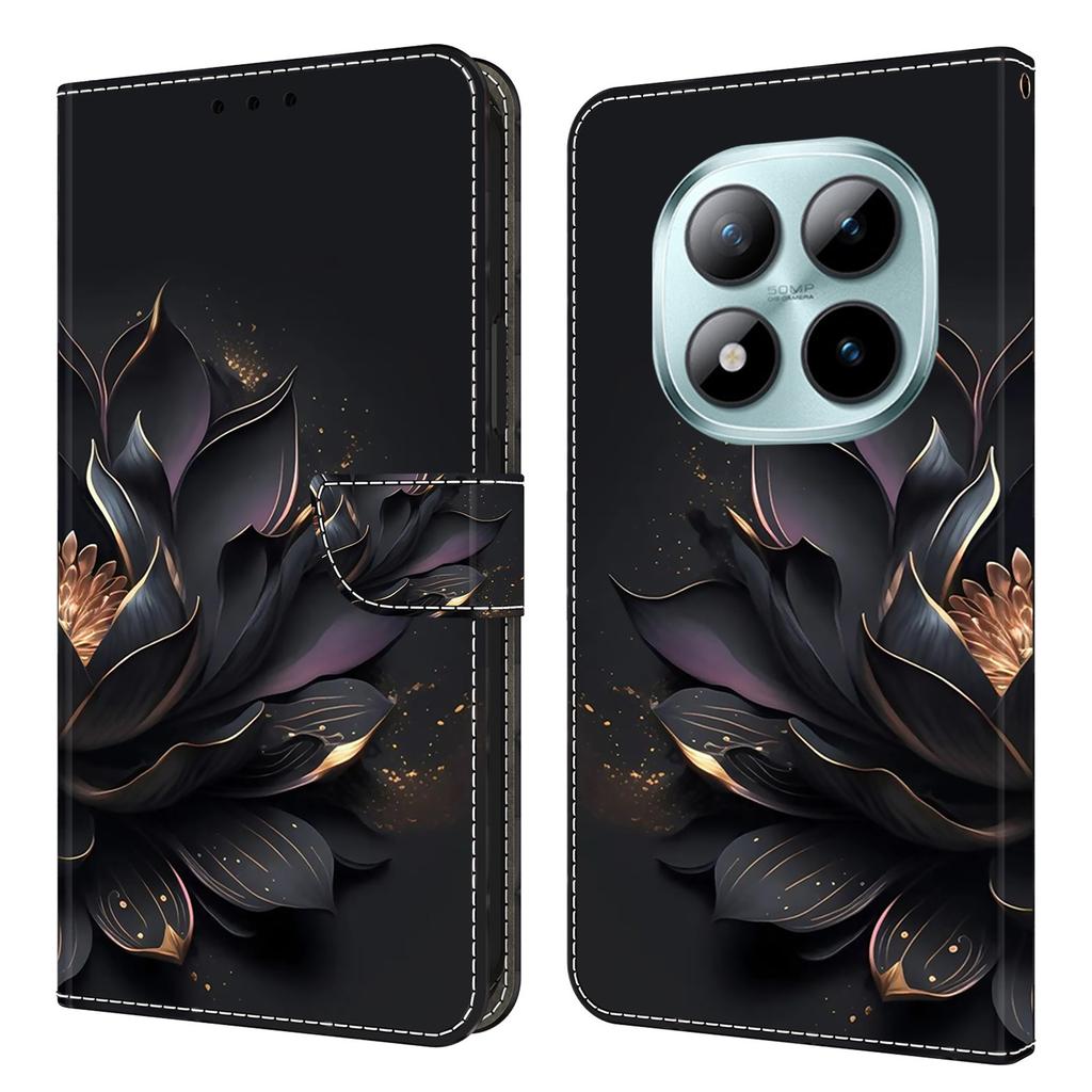 Чехол-кошелек для Xiaomi Poco M8 5G/Redmi Note 15 5G (Глобальный)/15 4G (Глобальный) Кожаный чехол для телефона с 3D-рисунком и магнитной застежкой
