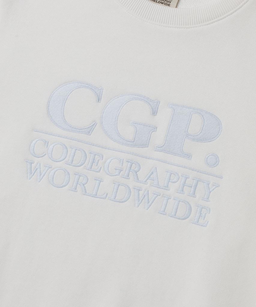 CGP (женщины) Толстовка с квадратным логотипом_Кремовый