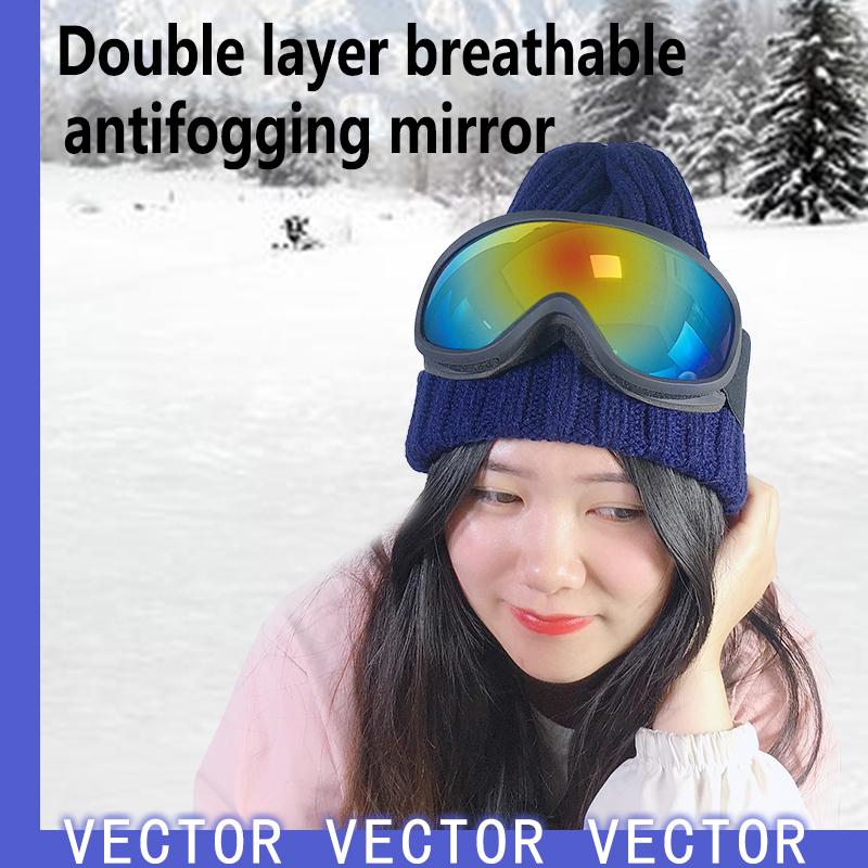 Унисекс лыжные очки двухслойные UV400 противотуманные большие лыжные маски очки для катания на лыжах снег мужчины женщины сноуборд очки
