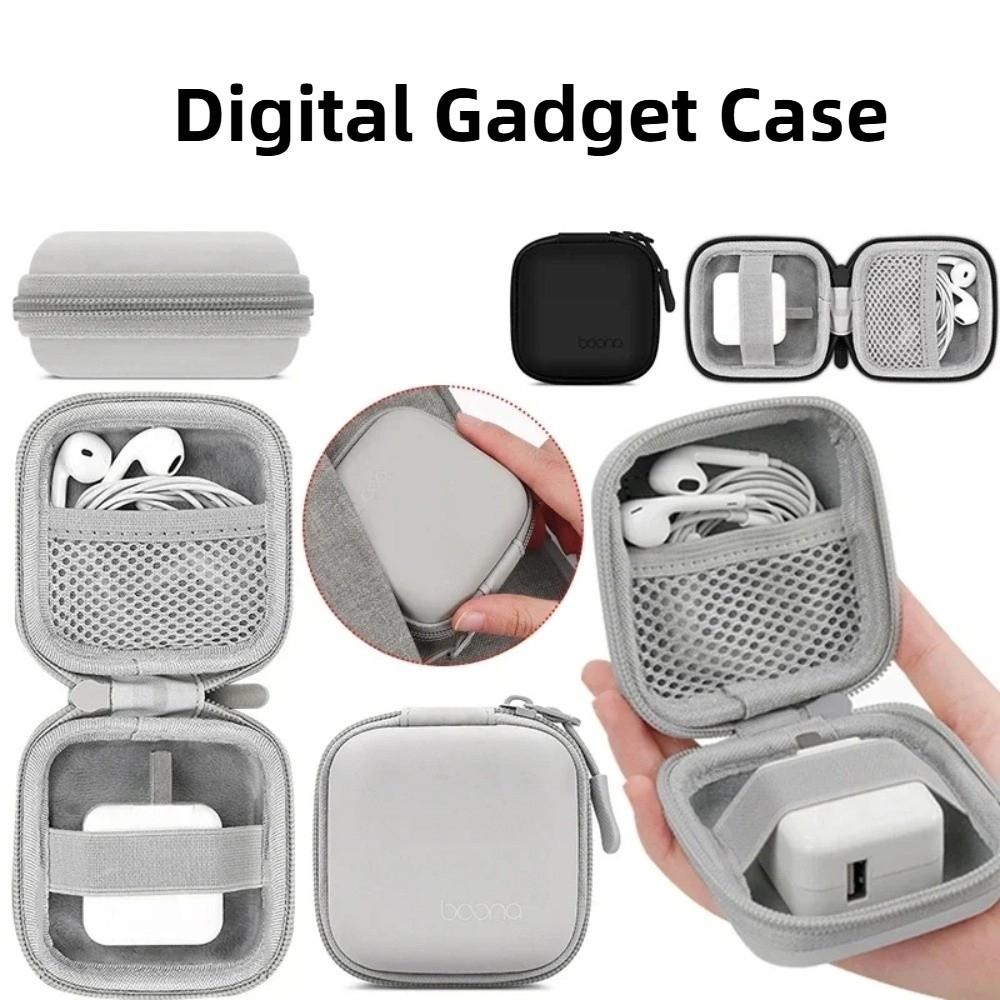 Сумка для хранения цифровых гаджетов с жестким корпусом, эластичные ремни, коробка для хранения наушников, сумка для кабелей для передачи данных