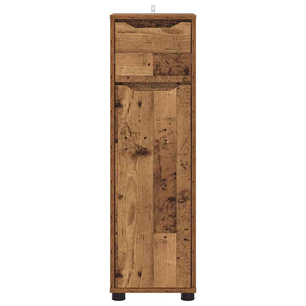 Bathroom Cabinet Reclaimed Wood Look 30.5 x 30 x 101 cm Engineered Wood