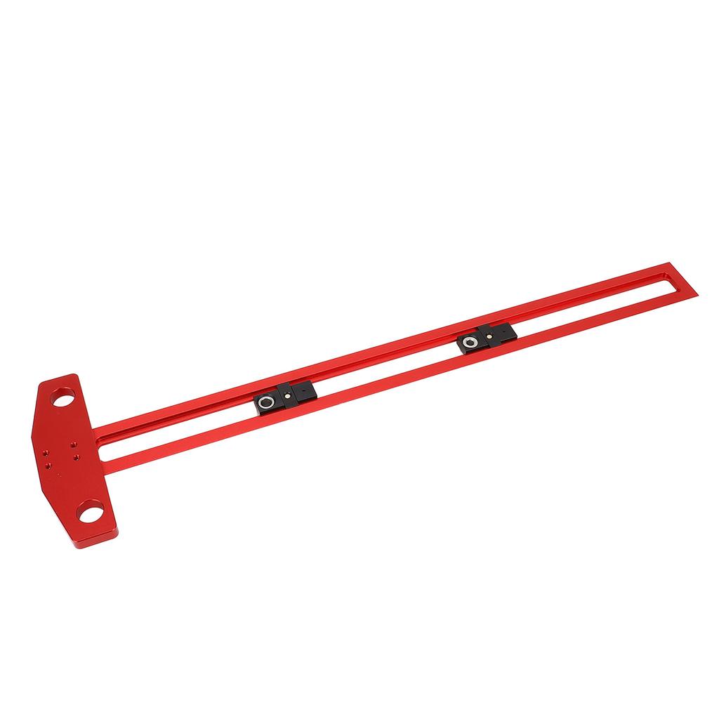 Линейка Т-образная для деревообработки, 50 см, метрическая дюймовая шкала, линейка для разметки и позиционирования сверления с диаметром 6, 8, 10 мм