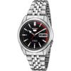 Мужские часы Seiko 5 Automatic SNK375K1 Корпус из нержавеющей стали Черный циферблат 21 камень