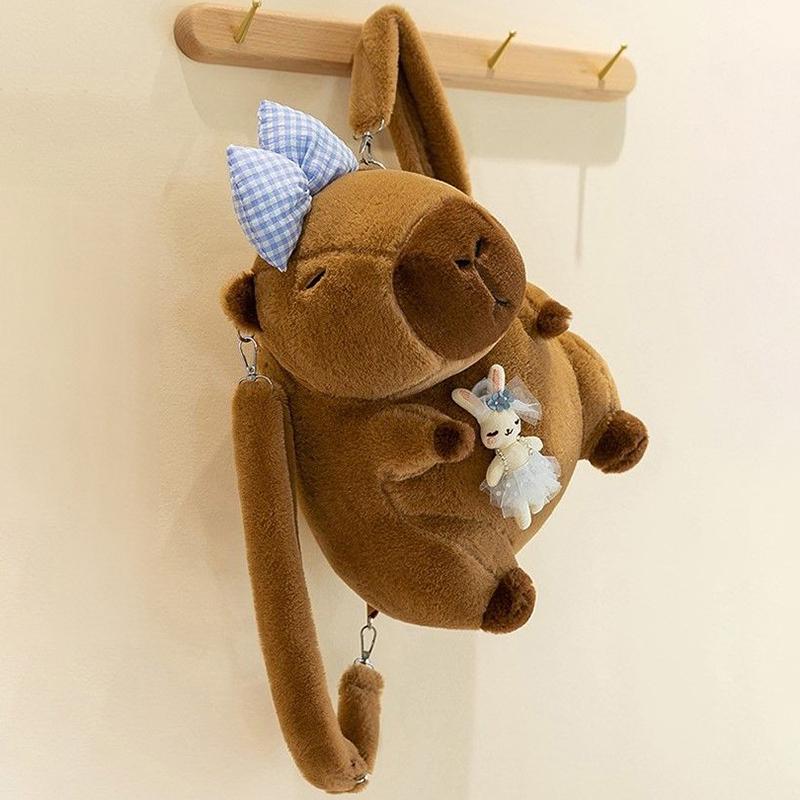 35 см Капибара плюшевый рюкзак кавайная плюшевая кукла меховая сумка детская сумка сумка через плечо мини рюкзак сумки подарки для друга