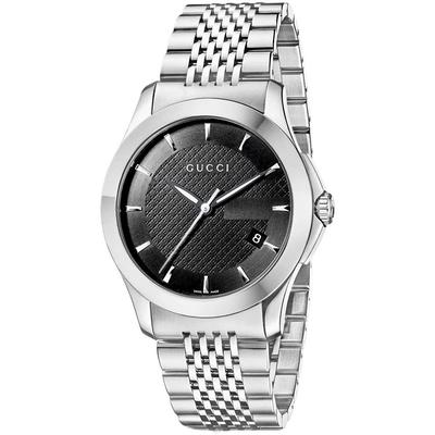 YA126402 G-Timeless мужские часы с черным циферблатом