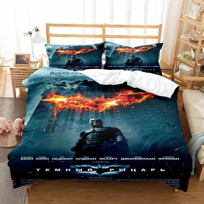 Пододеяльник с цифровой печатью Wonder Woman, наволочка, трехсекционный комплект постельного белья для гостиной/спальни