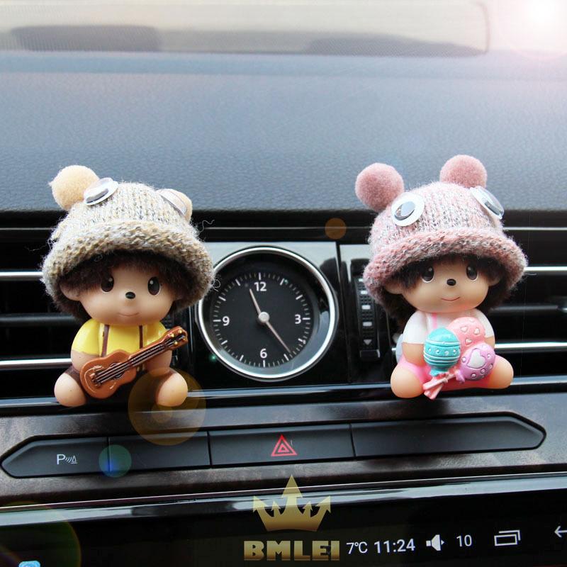 Милый мультяшный автомобильный освежитель воздуха, аромат, магнитный дизайн, автоаксессуары, украшение интерьера, духи
