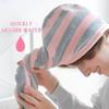 Women Girls Towels Bathroom Microfiber Towel Stripe Hair Towel Magic Microfiber Shower Cap Lady Turban Head