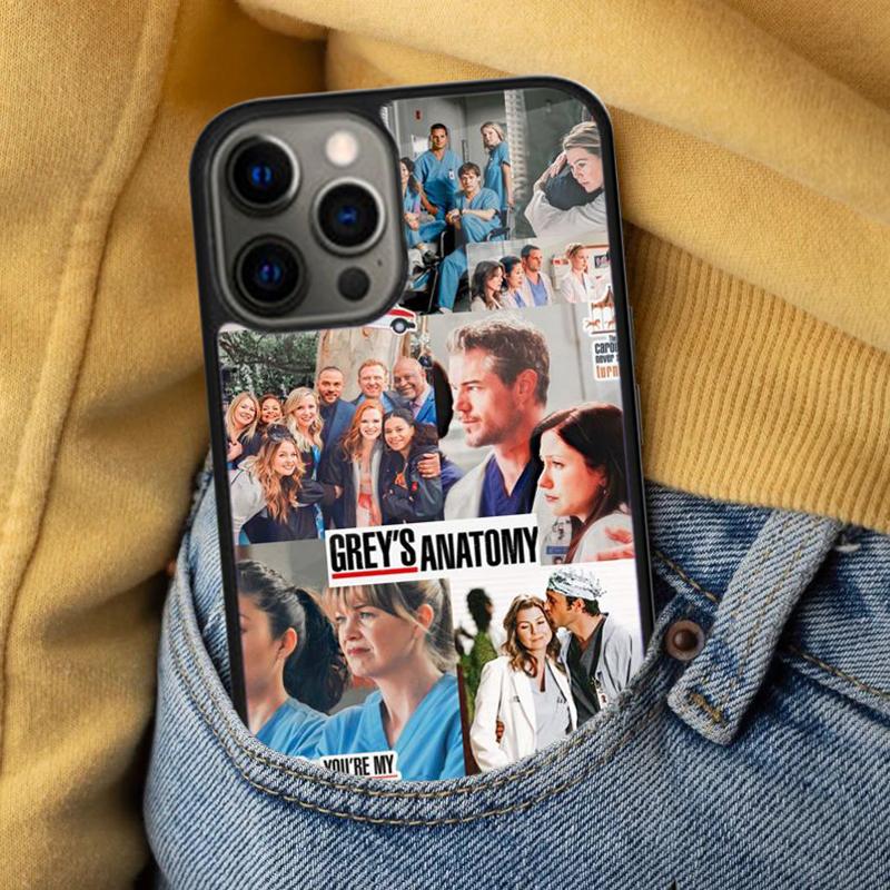Greys Anatomy Collage Soft Phone Case for iPhone 17 Air 16e Pro max 15 Pro 13 14 Plus 11 12 MagSafe Magnetic Coque